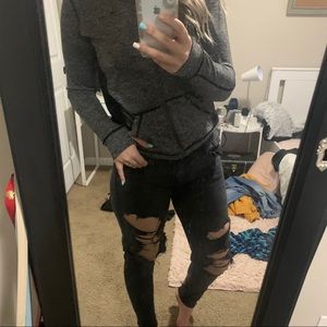 Hollister black advanced stretch jeans